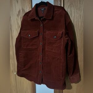 Madewell Women's Corduroy Button Down Shirt